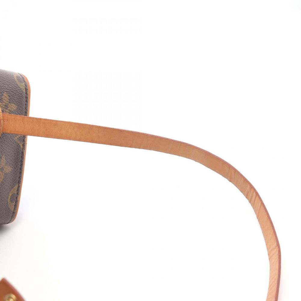 LOUIS VUITTON Authentic Brown Monogram Leather Pochette Fanny Pack - Picture 12 of 13